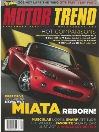 MOTOR TREND 2005 SEPT - NEW MIATA, JOE EBERHARDT